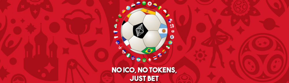 hero image from Ether World Cup where ethereum sports betting is done on fifa world cup matches in Russia, 2018