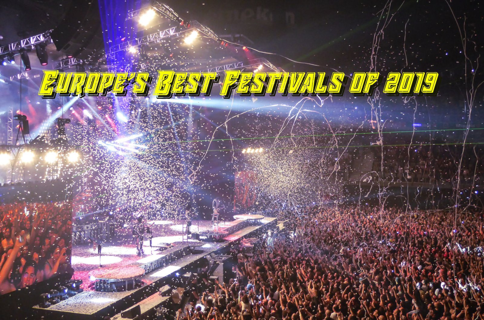 photo illustration for article about europe's best music festivals of 2019